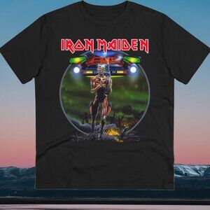 Iron Maiden Somewhere On Tour 1987 T-Shirt Vintage Heavy Metal Tee 103